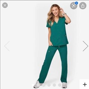 Figs Scrubs Hunter Green